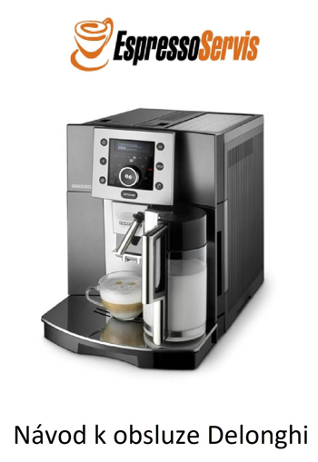 Obrázek z Návod k obsluze Delonghi 5500B - manuál CZ 
