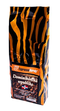 Obrázek EspressoServis Dominikánská republika Zrnková čerstvě pražená káva, 100 % arabica, 250 g