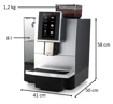 Obrázek z Automatický kávovar Dr. Coffee F12 Big Plus černý  + lednice 