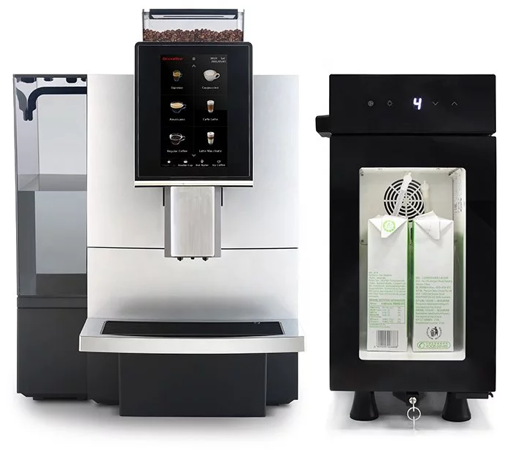 Obrázek z Automatický kávovar Dr. Coffee F12 Big Plus stříbrný  + lednice 