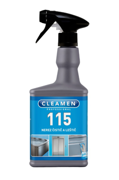 Obrázek CLEAMEN 115 nerez čistič a leštič 550 ml