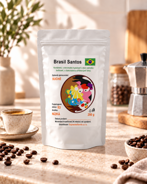 Obrázek Brasil Santos 100% Arabica 200 g